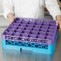 Carlisle Foodservice RE36C89 OptiClean 36 Compartment Lavender Color-Coded Glass Rack Extender 271RE36CPU